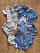 BODY krótki rękaw  62cm 5pak 0-3 miesięcy