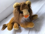 Duża maskotka vintage leżący lew