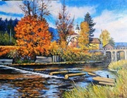 Obraz olejny Pejzaż jesienny 