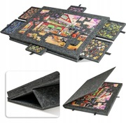 Mata do układania puzzli filcowa, stół z 6 szufladami, Kraków, Wieliczka