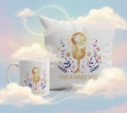 Pamiatka Pierwszej Komunii Swietej prezent dla dziecka zestaw poduszka kube