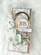 Luksusowa kartka komunijna 3D, Pamiątka Komunii Świętej w pudełku, prezent 