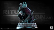 Figurka druk 3D żywica " Miah and Kord - F1915 " - 120 mm