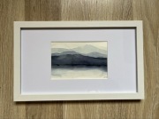 Obraz pejzaż góry akwarela 33x20,5cm
