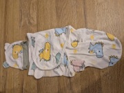 Śpiworek do spania w dinozaury na rzep z czapeczka