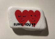 Kamień malowany serce