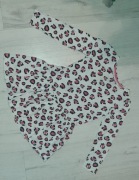 Sukienka bawełniana na wiosnę lato r. 122-128, 7-8 lat cętki leopard