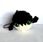 Brelok amigurumi wieloryb handmade kawaii