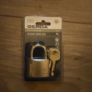 Kłódka GERDA SECURE Wzmocniona odporna na pył 3 klucze KSWS S40