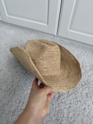 Kapelusz kowbojski western Raffia Monday Swimwear pleciony beżowy nowy