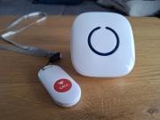 Przycisk alarmowy SOS dla seniora (1 odbiornik + 1 nadajnik, 150 m)