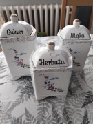 Zestaw pojemników 3 sztuki stan db