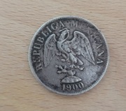 Meksyk srebrne  20 centavos 1900 rok