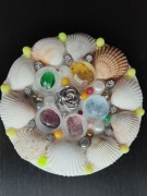 Ozdobne okrągłe pudełko ręcznie dekorowane NA PREZENT ART DECO nowe