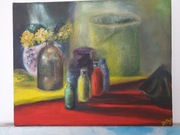 Obraz olejny martwa natura 50x40 cm