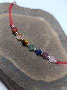 Bransoletka 7 CZAKR szlifowane kamienie równowaga ochrona energetyczna