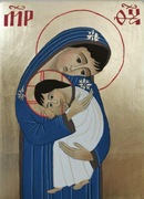 Matka Boża z Dzieciątkiem, ikona na desce