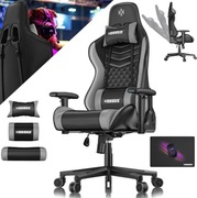 Krzesło gamingowe KESSER z zagłówkiem i podparciem lędźwiowym