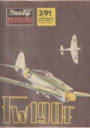 Samolot Myśliwski Fw190F Mały Modelarz 9/1991