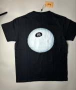 Stussy Koszulka z Grafiką 100% Bawełna Nowa Czarna M