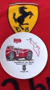 Talerz kolekcjonerski Ferrari 375 z historycznego rajdu 1000 Miglia 1991