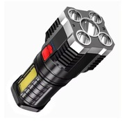 Latarka Akumulatorowa Wodoodporna wysokiej jakości z tworzywa sztucznego..