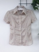 Złota koszula damska Zara krótki rękaw 