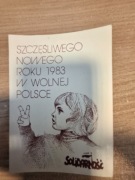 Kartka pocztowa 1983     Nowy Rok Solidarność  