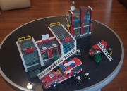 klocki Lego duży zestaw 4w1 7208 straż pożarna remiza strażacka