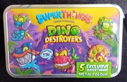 Superthings-Dino Destroyers,kolekcjonerska puszka z ekskluzywnymi figurkami