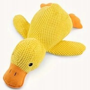 Piszcząca pluszowa zabawka kaczka 25cm dla psa