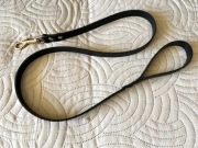 Smycz Skórzana Czarna dla Psa 20 mm