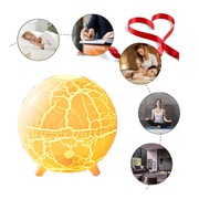 NAWILŻACZ POWIETRZA WULKAN KULA DYFUZOR 3w1 LAMPKA AROMATERAPIA 7 KOLORÓW