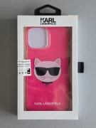 Etui Karl Lagerfeld fuksja/fuschia Choupette Head do iPhone 13 Pro Max