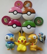 Pokemon 8 sztuk pokeball Pikachu Piplup Scraggy Blastoise
