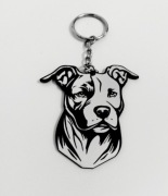Breloczek do kluczy bulterier, pitbull, amstaff
