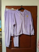 Dres komplet welurowy elegancki stylowy 48/50
