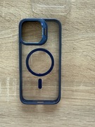 Etui case przezroczysty MagSafe iPhone 16 Pro Max - granatowy