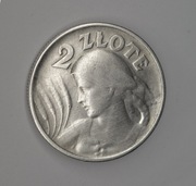 2 złote 1924, Żniwiarka i kłosy, II RP, odwrotka