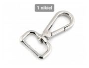 Karabińczyk metalowy obrotowy 25mm 2 szt