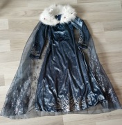 Frozen Kraina Lodu Elsa kostium karnawałowy strój sukienka z pelerynką 140