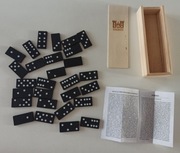 domino drewniane gra logiczna 28 elementów nowe spo