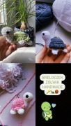 Żółw breloczek/ handmade/ crochet/amigurumi/ozdoba
