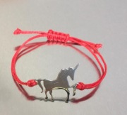 Bransoletka  Sznurkowa "Jednorożec"