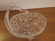 Szklany koszyk dekoracyjny Waltherglas / Walther Glass