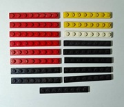 Lego 3460 płytka 1x8 mix - 17 sztuk !