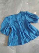 Bluzka elegancka niebieska Zara rozmiar S