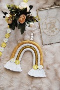 Zawieszka na ścianę w stylu boho | Delikatna tęcza dekoracja na ścianę