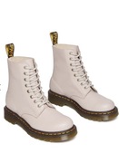 Dr. Martens botki skórzane 1460 Pascal pudrowy róż na płaskim 27 cm