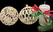 Bombki na choinkę ręcznie wykonane 2szt 